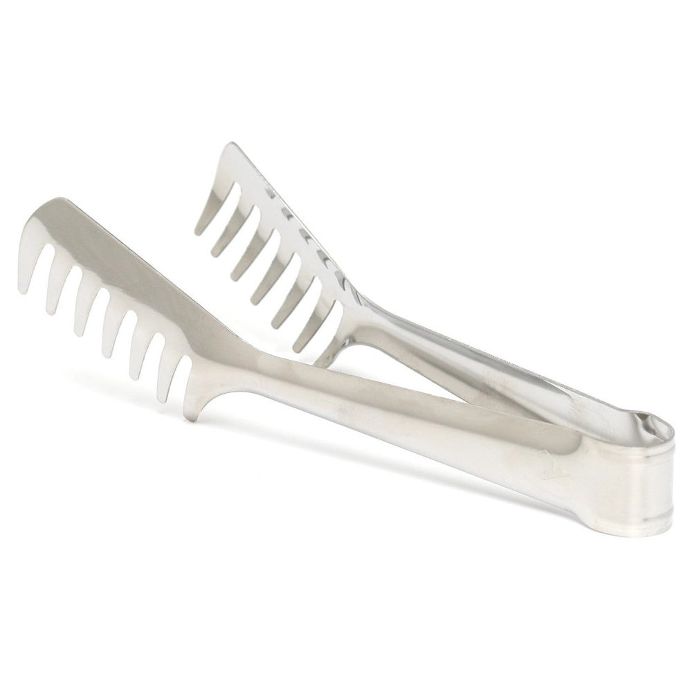 Trade Shop - Pinza A Molla Per Spaghetti Carne Insalata In Acciaio Utensile Cucina Multiuso -