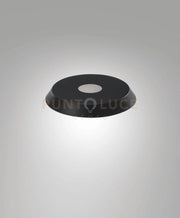 3804-56-101 DIFFUSORE/PARALUME IN METALLO NERO D.20CM H.2,5CM PER KIT LUCI 8W