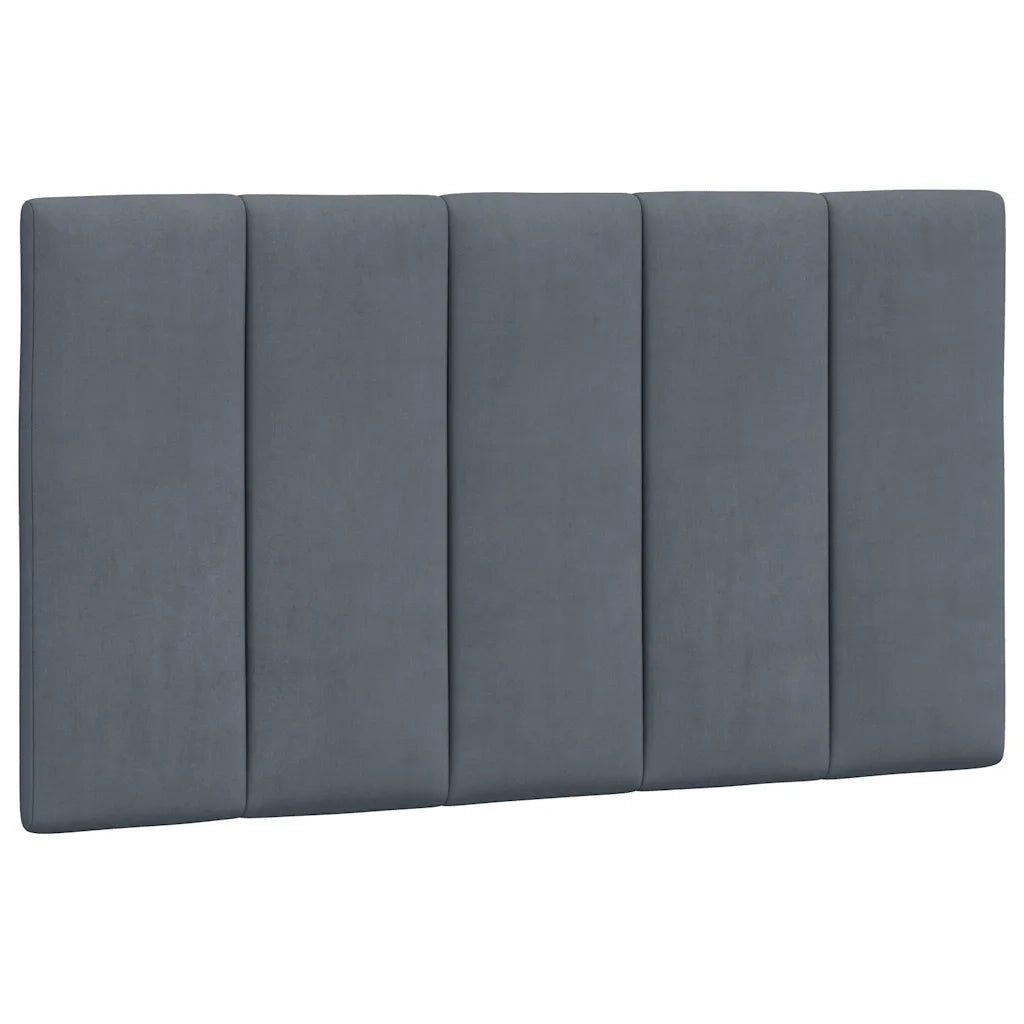 Giroletto senza Materasso-Struttura Letto Hanko Grigio Scuro 90x200 cm Velluto