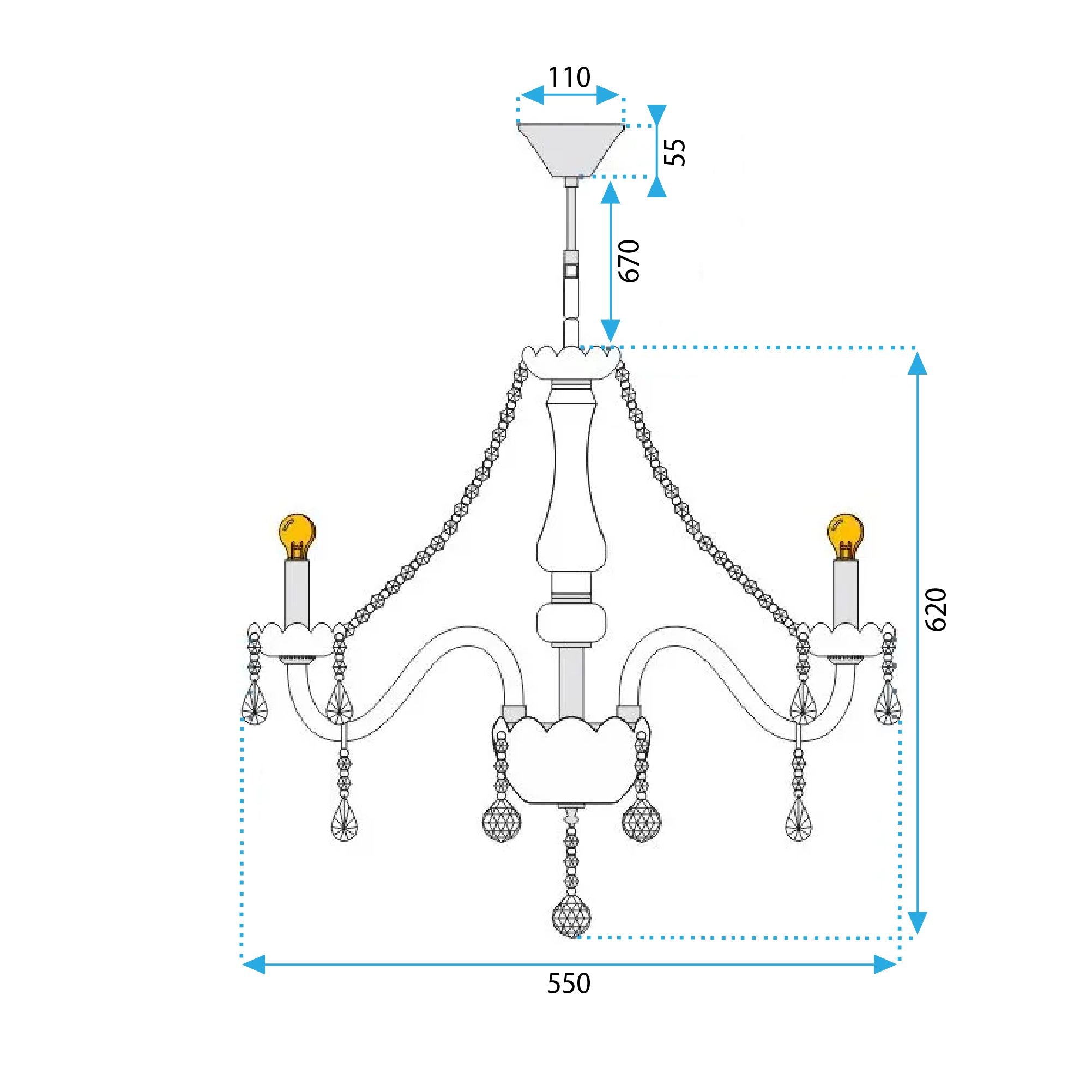 Lampada Di Cristallo Lampadario 392183