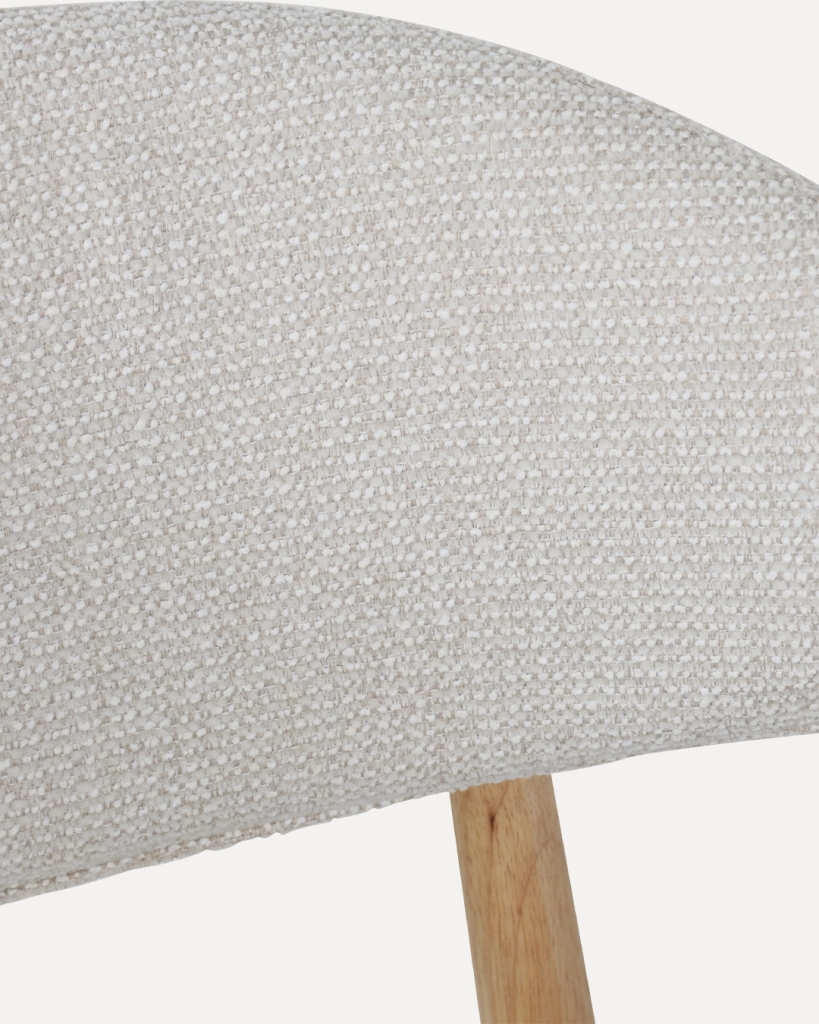 Sedia in Legno Daphne, Naturale / Bianco Avorio