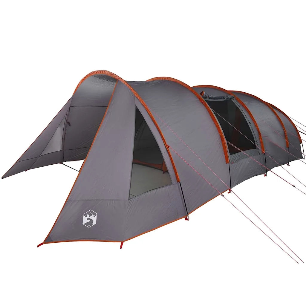Tenda Tunnel per 6 Persone 6 persona Grigio e arancione 42004046