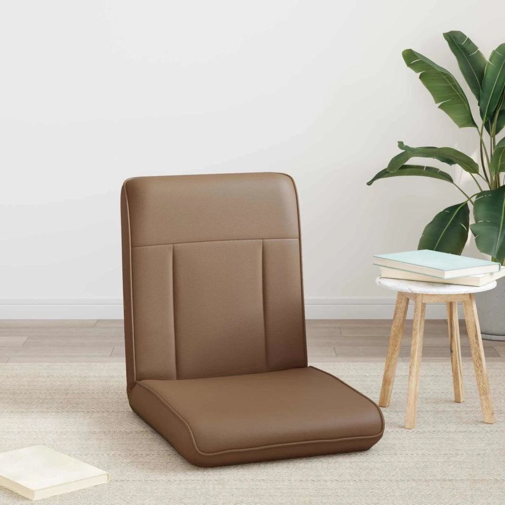 Sedia da Pavimento Cappuccino 50 x 73 x 60 cm Pelle Sintetica 42028162