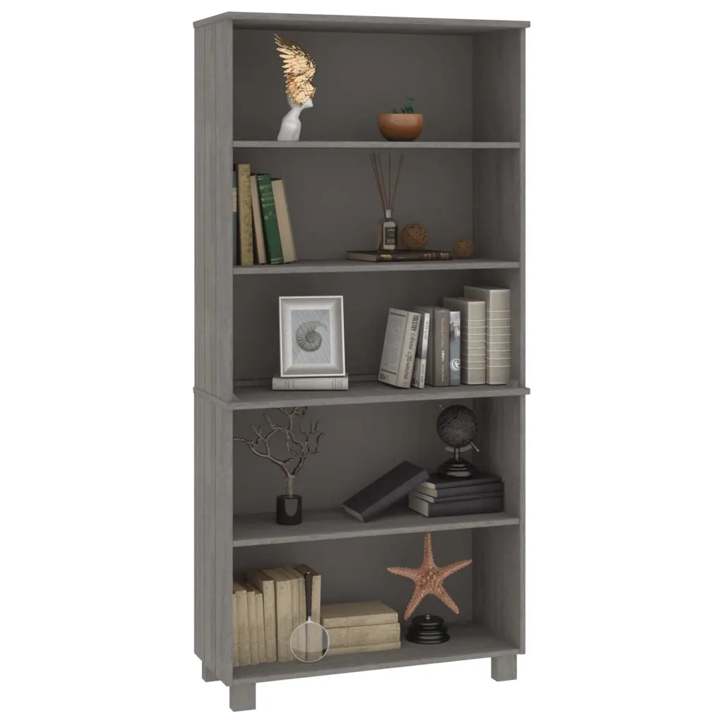 Credenza HAMAR in Legno Massello di Pino Grigio Chiaro 3100941