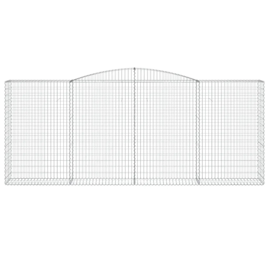 Cesti Gabbioni ad Arco 7 pz 400x50x160/180 cm Ferro Zincato 3147040