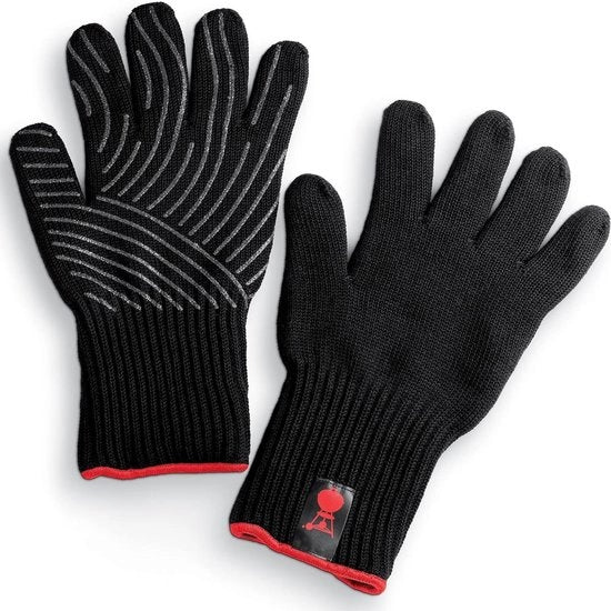 Manopole per barbecue resistenti al calore - grande extra grande - grip in silicone - accessori barbecue neri