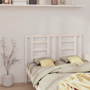 Testiera per Letto Bianca 146x4x100cm in Legno Massello di Pino 818821