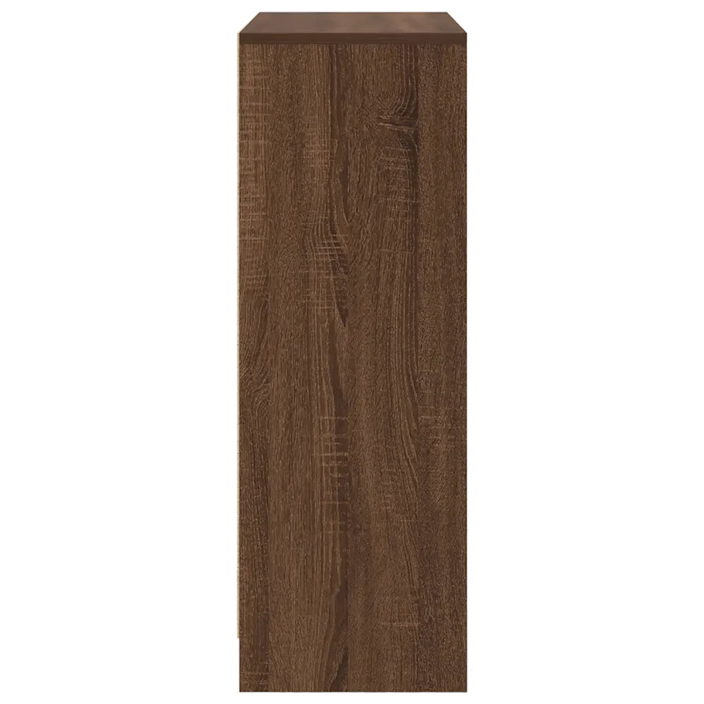 Credenza con Cassetti e Ante Rovere Marrone 73x31x90 cm 861856
