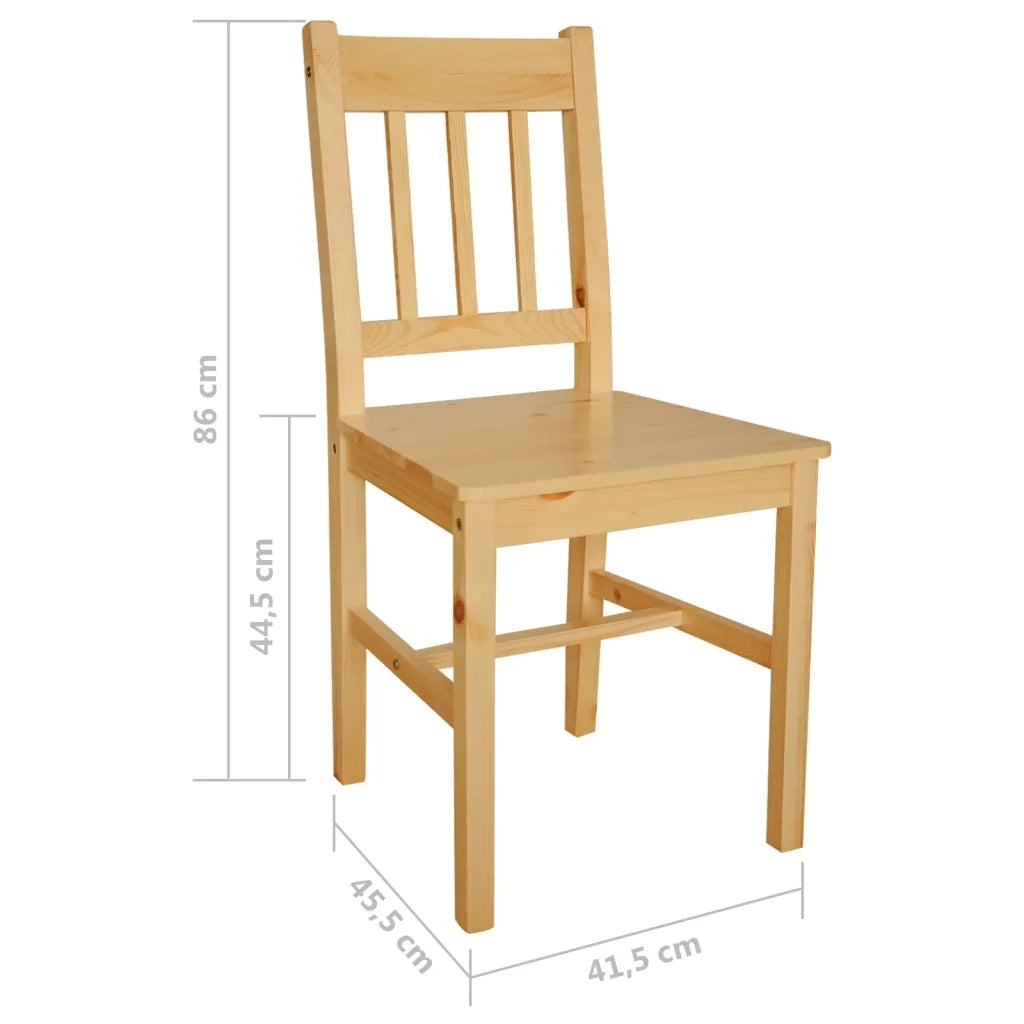 Sedie da Pranzo 6 pz | Sedie da cucina in Legno di Pino