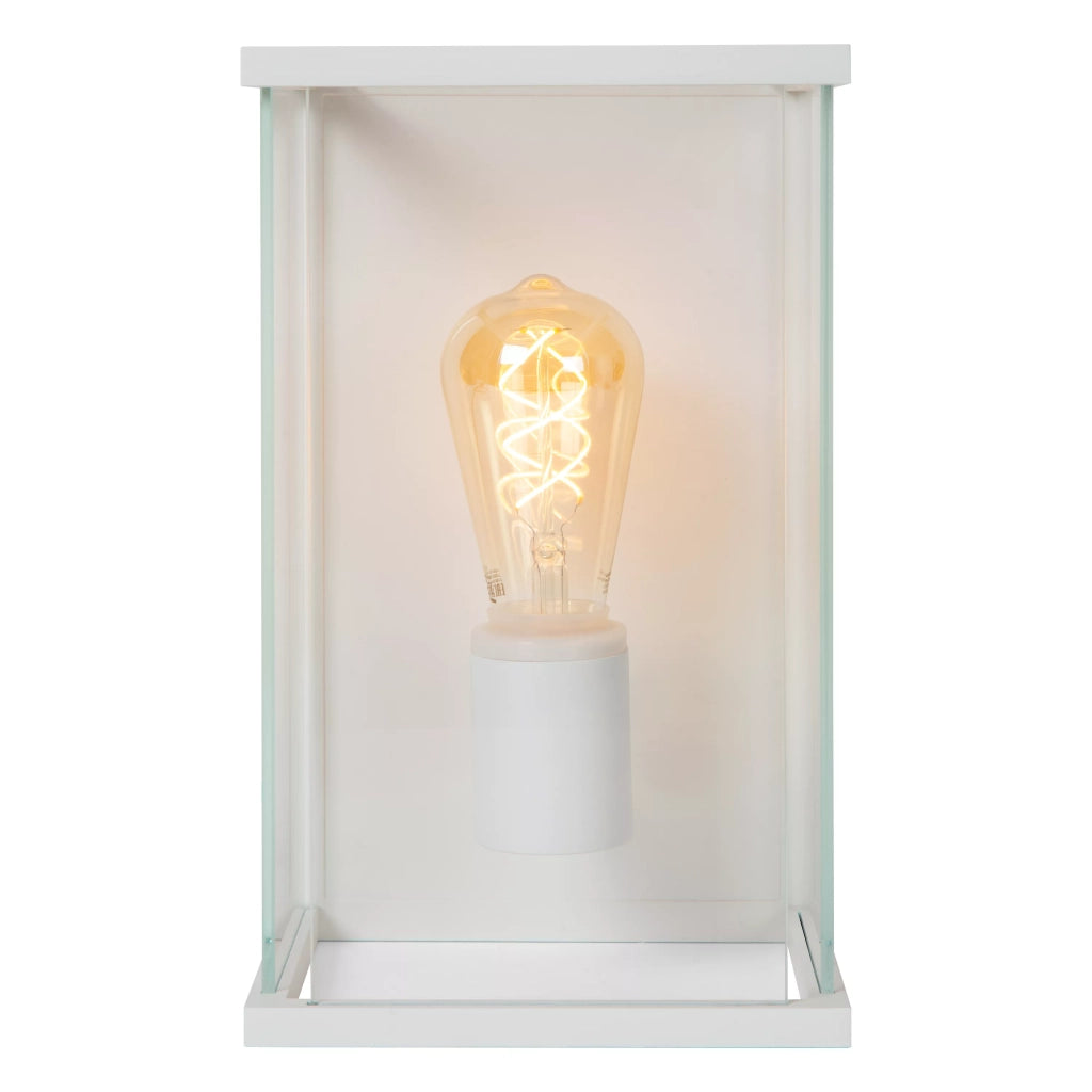 Applique da esterno bianca E27 15W Claire Lucide IP54