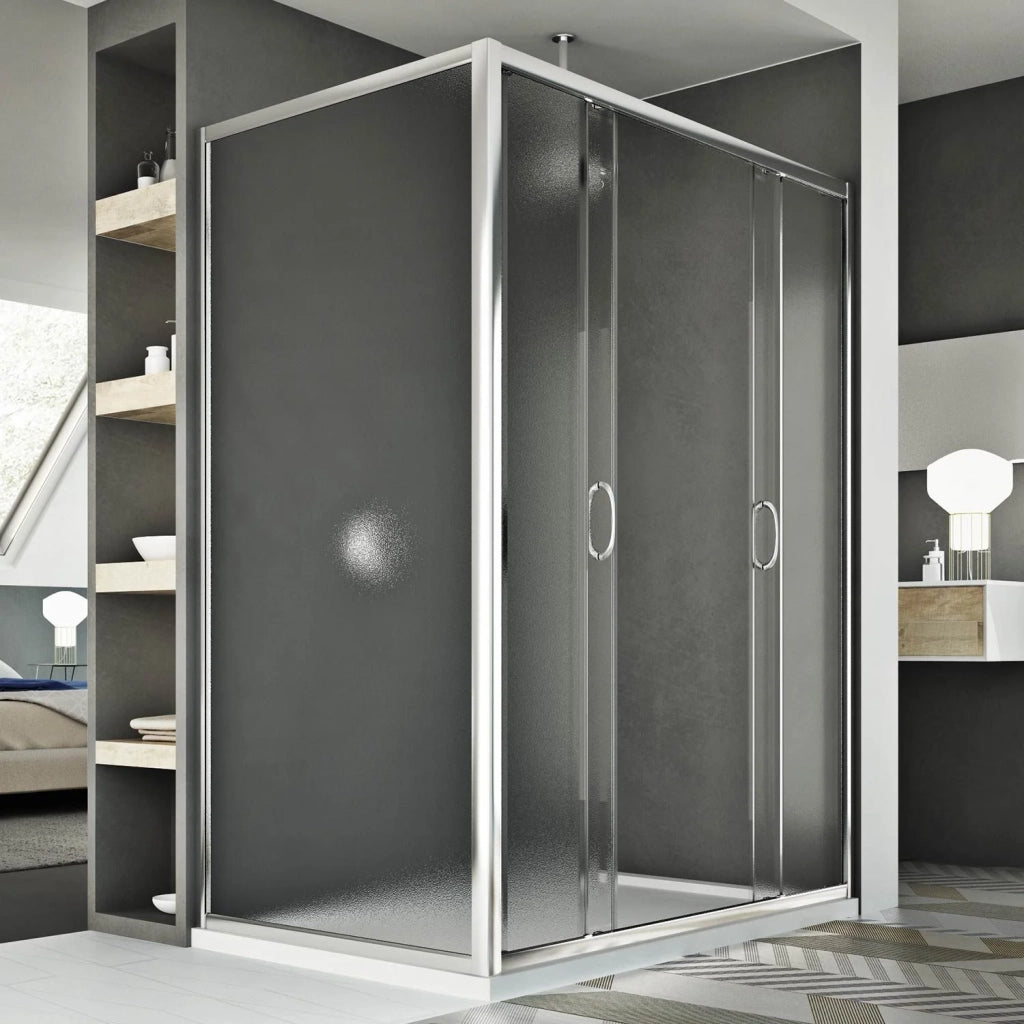 Box Doccia 80x160 CM H185 stampato C mod. Replay Duo 2 Ante