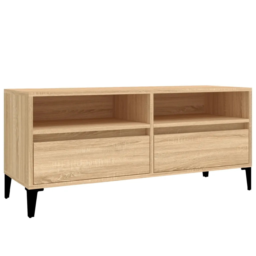 vidaXL Mobile TV Rovere Sonoma 100x34,5x44,5 cm in Legno Multistrato
