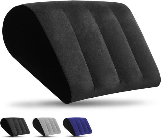 Cuscino Inflatabile - Cuscino di Supporto - Cuscino di Comfort - Cuscino a Tre Angoli - Cuscino per Campeggio - Qualità Elevata