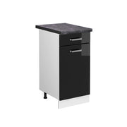 Vicco Mobiletto base per cucina Nero lucido 40 cm , PL Antracite