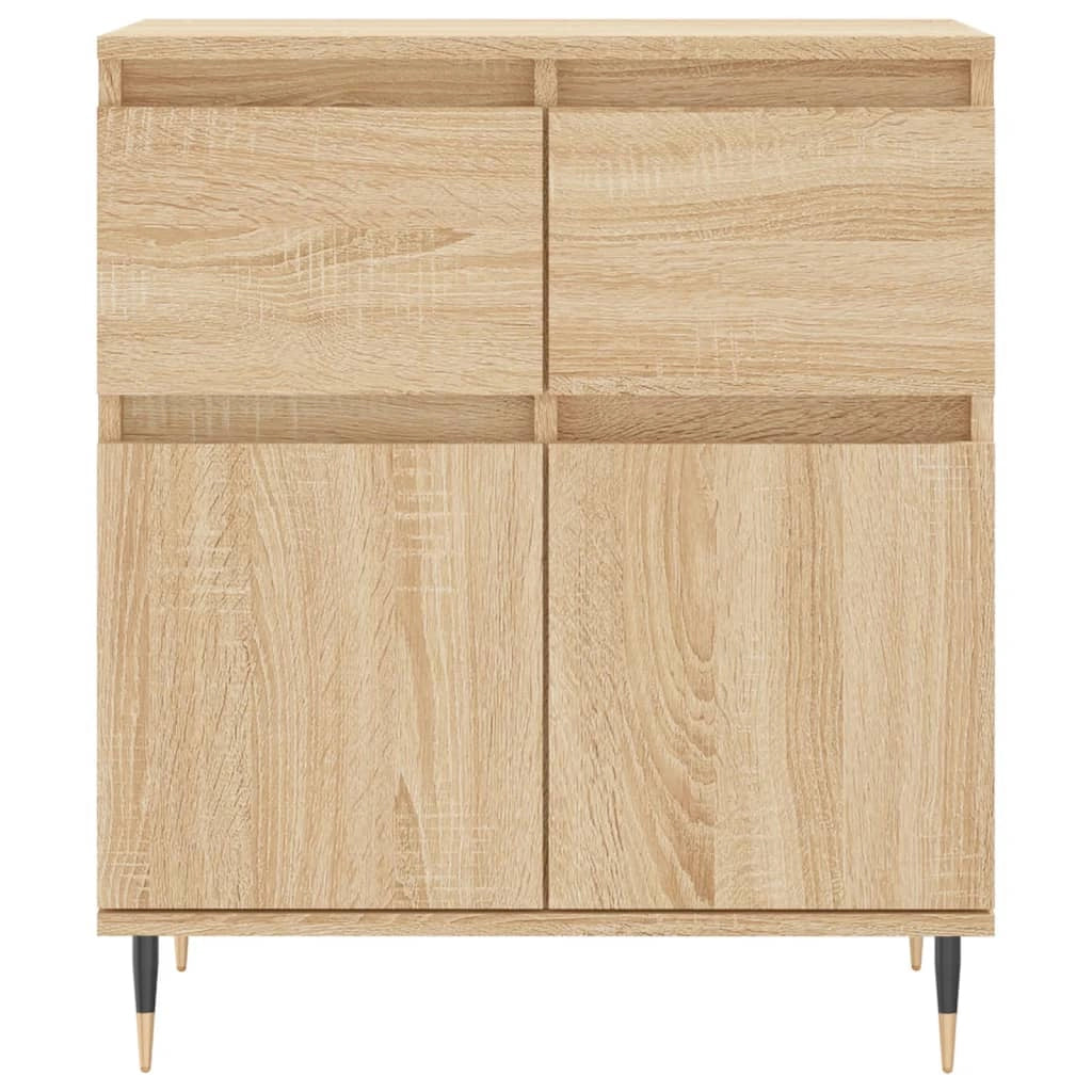 Buffet credenza cassettiera armadio mobile contenitore organizer cucina soggiorno rovere Sonoma 60 x 35 x 70 cm legno ingegnerizzato marrone 02_0031614