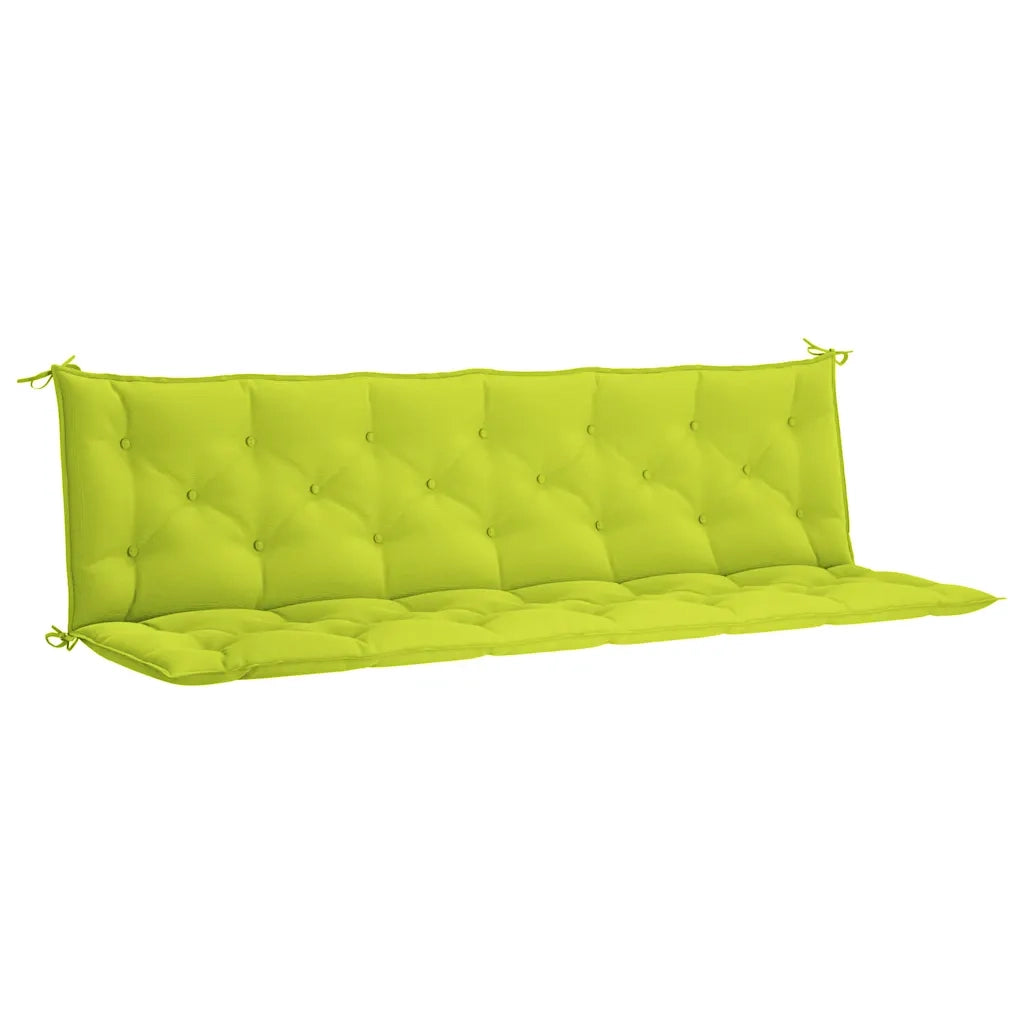Cuscino per Panca Verde Intenso 200x(50+50)x7 cm Tessuto Oxford 315051