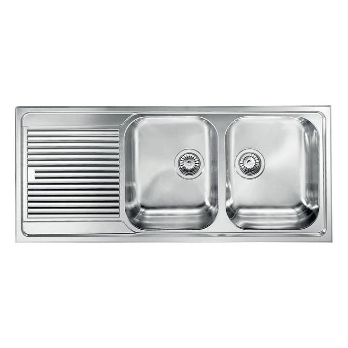 CM Zenith 116x50 2V Lavello ad incasso Rettangolare Acciaio inossidabile