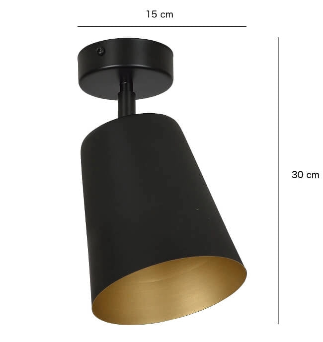 Emibig PRISM spot da soffitto E27 bianco oro 15W orientabile