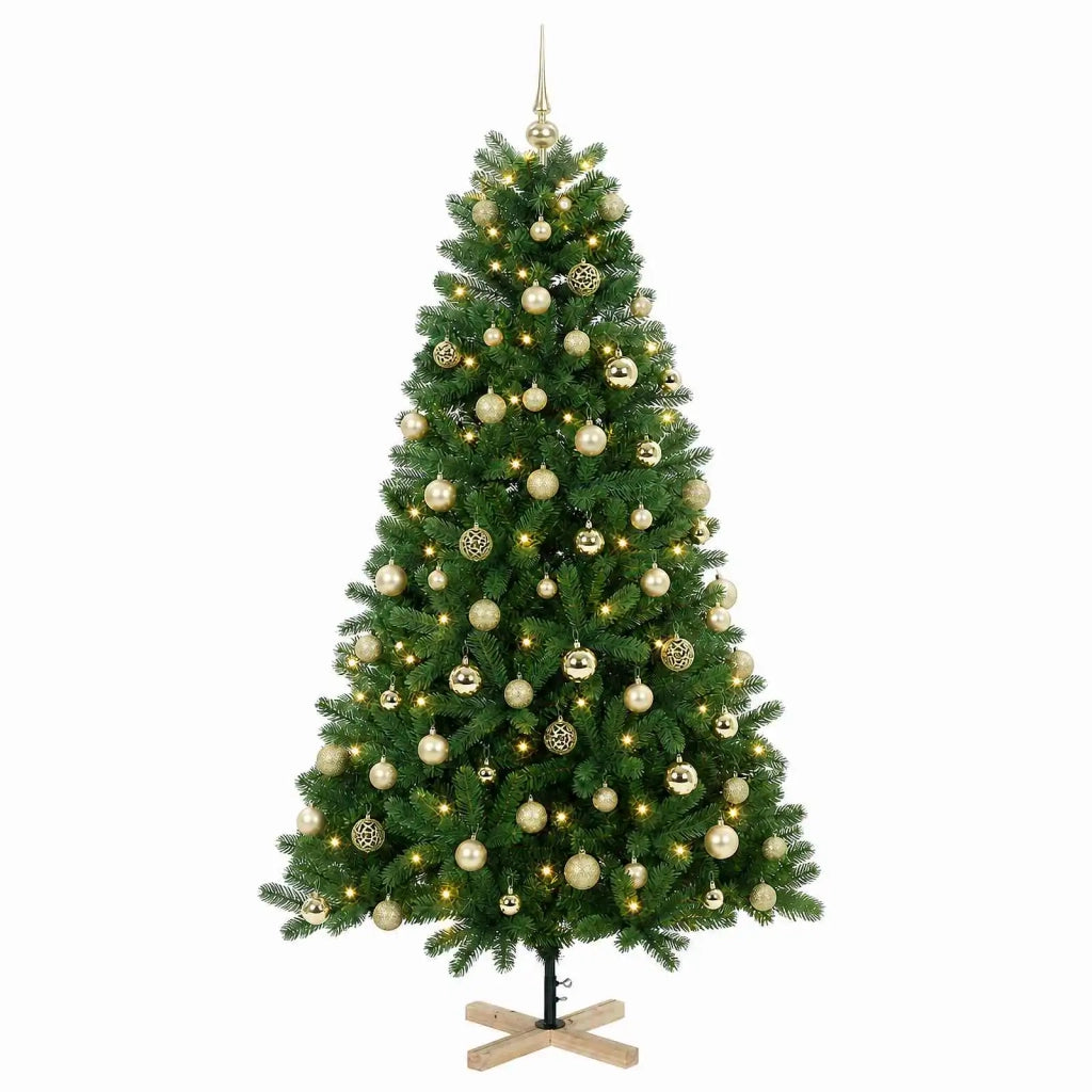 Albero di Natale artificiale con palline 180 cm 300 LED 3461427