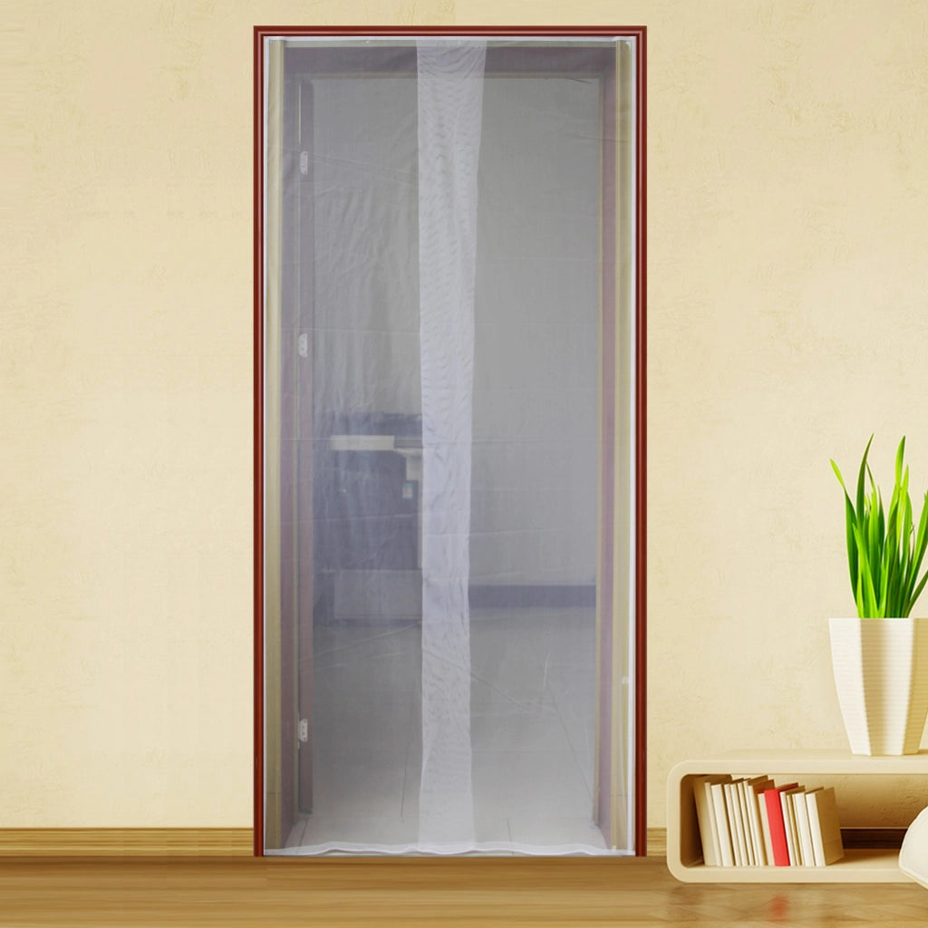 Zanzariera per Porta 150x250 cm con Bioadesivo Nero