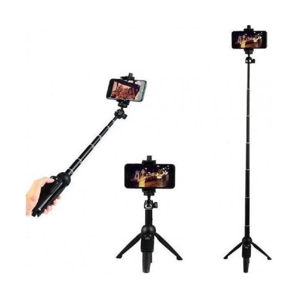 Trade Shop - Treppiede Selfie Stick Con Controller Bluetooth Senza Fili Rimovibile Q-l1388 -