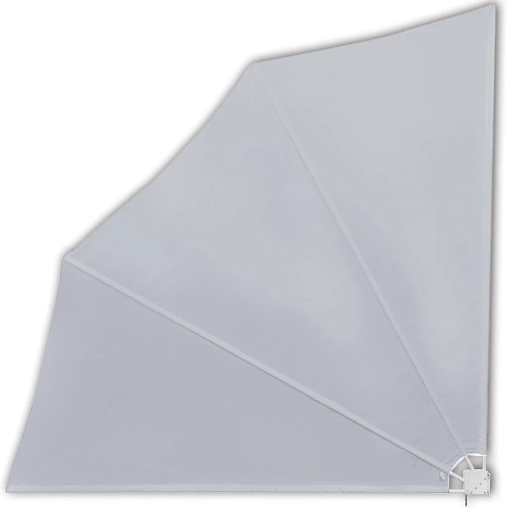 Tenda Laterale per Balcone Pieghevole Grigia 140x140 cm