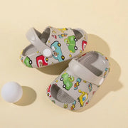 Pantofole per bambini - calzature antiscivolo morbide per spiaggia e piscina - pantofole con stampa moderna - leggere e respiranti - pantofole estive divertenti per ragazze e ragazzi - idonee per esterno, scuola, bagno, spiaggia e piscina - misura 14