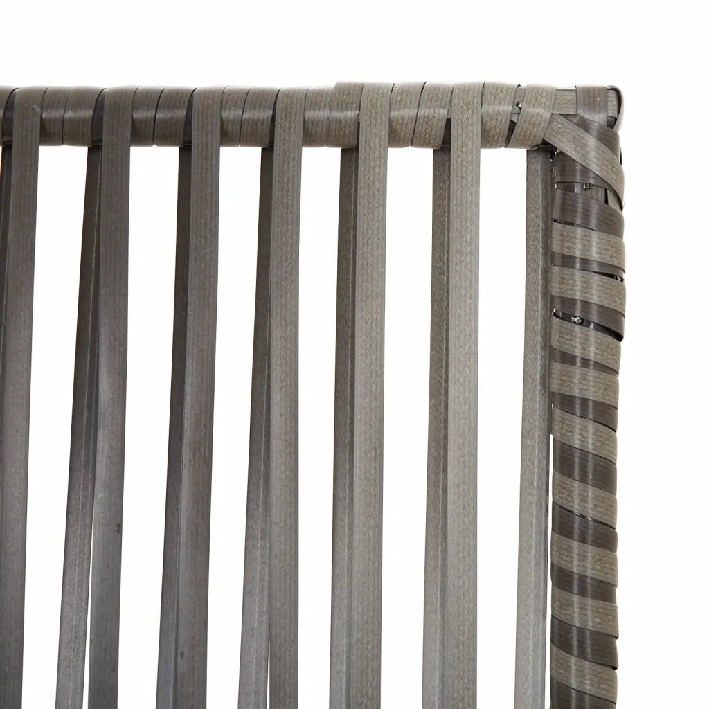 Divisorio per Ambienti | Divider per stanze | Paravento a 3 Pannelli Grigio in Polyrattan