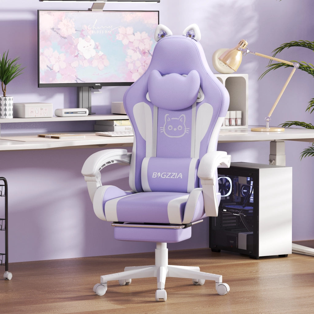 Sedia da gioco per bambini  con poggiapiedi, sedia ergonomica regolabile in altezza