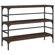 Tavolino Consolle | Tavolo d'Ingresso Rovere Marrone 100x32x75 cm Legno Multistrato
