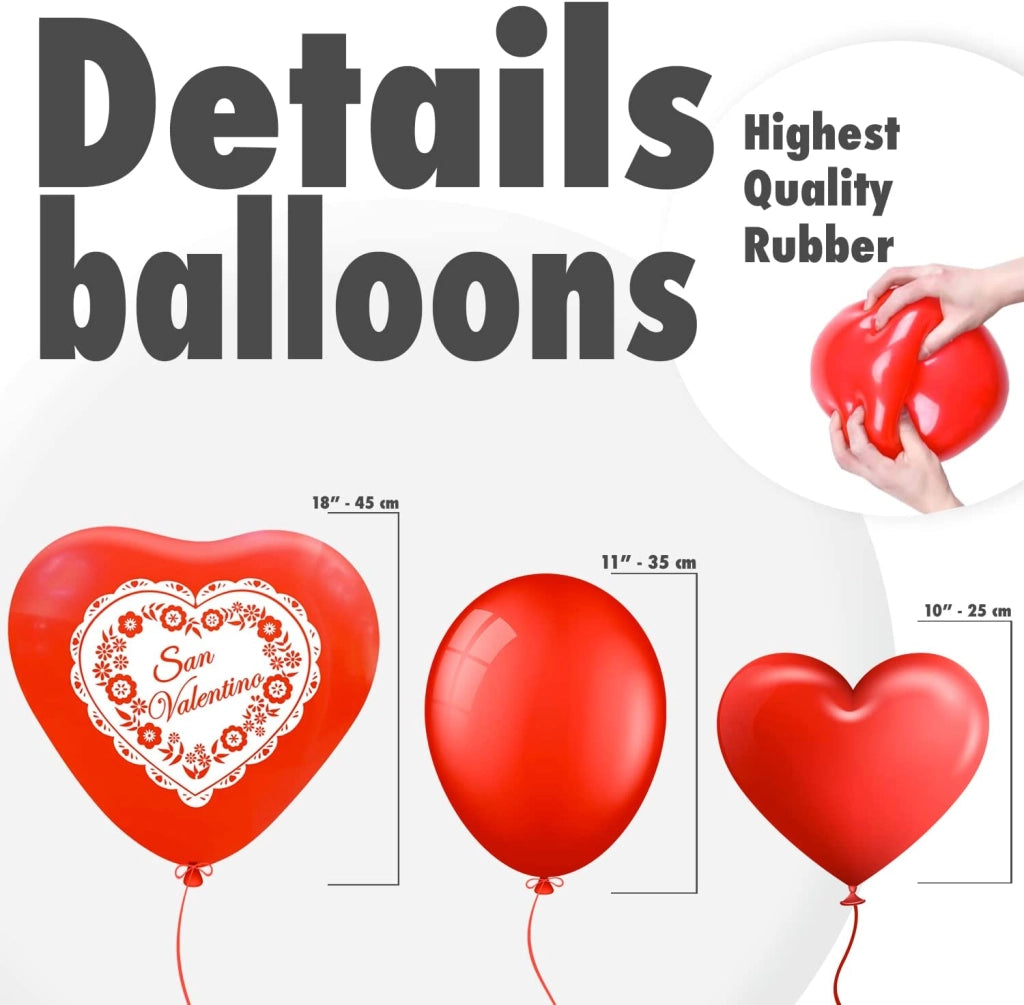 Nonsoloinformatica Palloncino Cuore Rosso I Love You