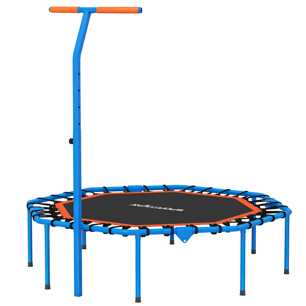 Trampolino Fitness ¨C Xylo ¨C con maniglia regolabile, acciaio, blu