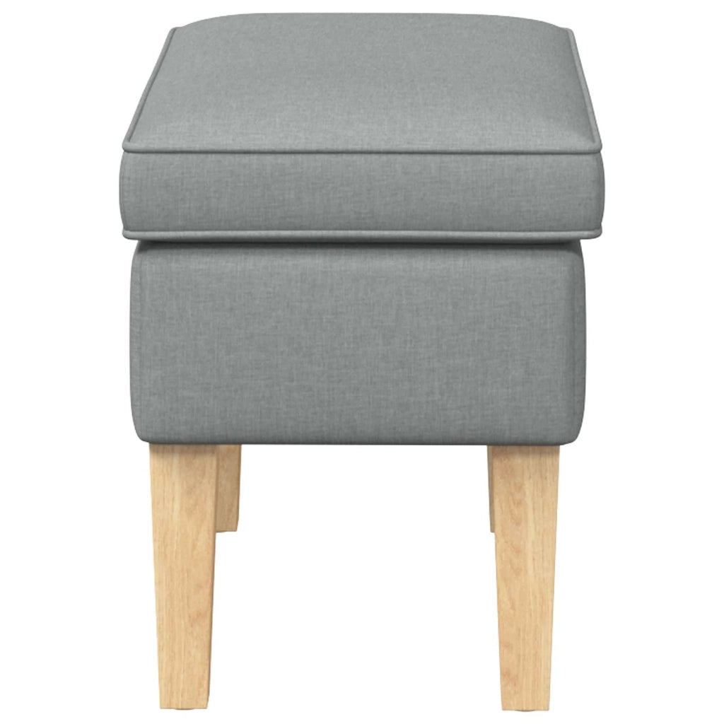 Poggiapiedi Grigio Chiaro 55 x 35 x 41 cm Tessuto 42030000