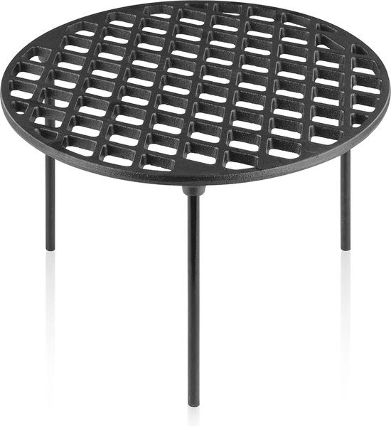 Grill rosto in ghisa con 3 gambe - Sottopiano BBQ multifunzionale e piatto grill