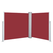 Tenda da Sole | Tenda parasole Laterale Retrattile Rossa 120x600 cm