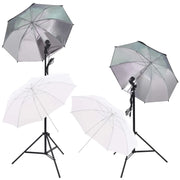 Kit Studio Foto con Luci Softbox Ombrelli Fondale e Riflettore CFW9488379