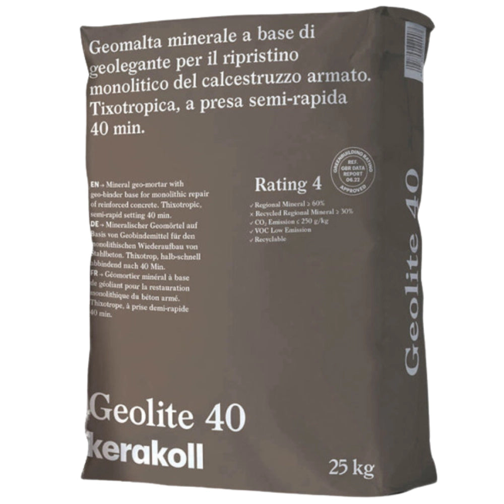 Geomalta minerale tixotropica 2 sacchi da 25 kg cazzuola punta tonda 16 cm