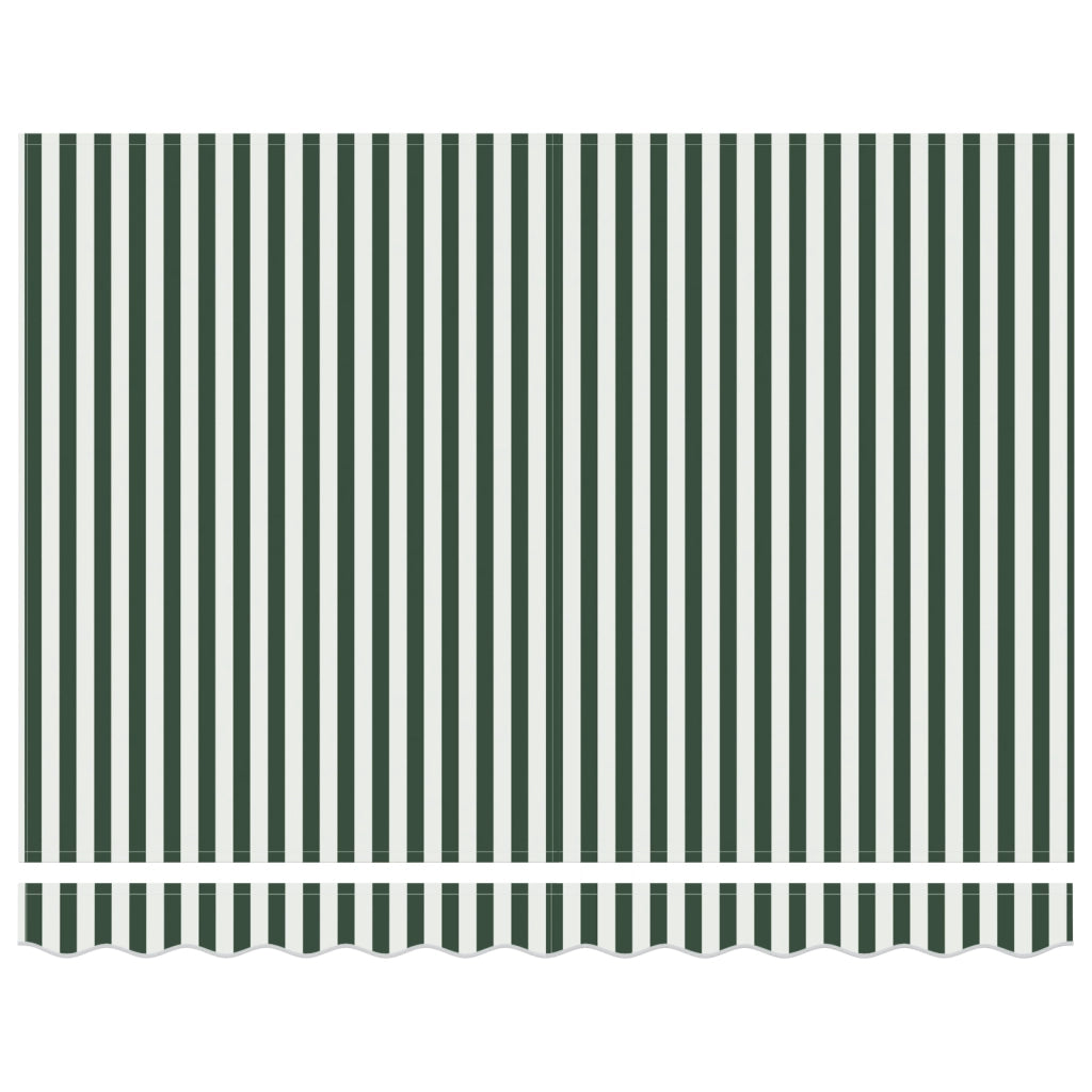 Tendone Manuale Retrattile  Verde e Bianco 300x250 cm