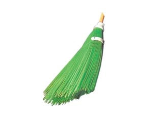 SCOPA DA NETTURBINO A FILI VERDE IN POLIPROPILENE CON TAGLIO INCLINATO- - cm.58h. peso gr.550 - 3 pezzi