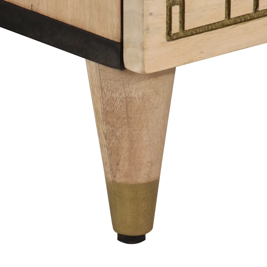 Credenza 60x33x75 cm in Legno Massello di Mango 358251