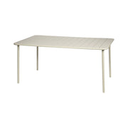 Tavolo da giardino in metallo 6-8 posti, 160cm, beige