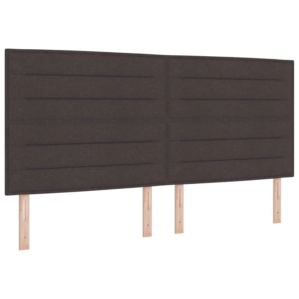 Letto a molle con materasso Marrone 200 x 200 cm Tessuto 3343654