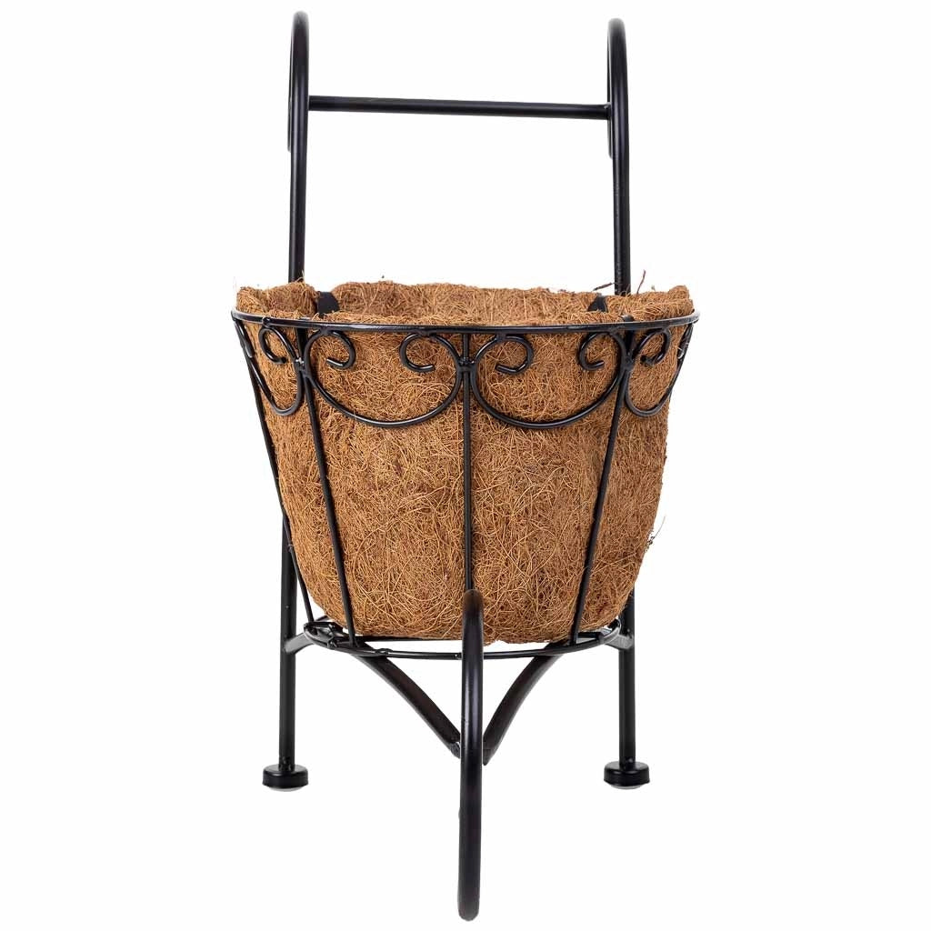 Portavaso trolley nero, 26x16x35,50h cm