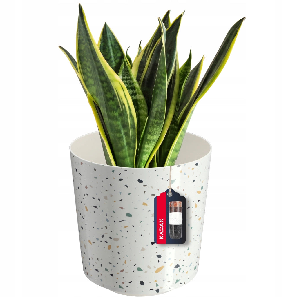 Copertura in plastica per vaso da fiori KADAX, per vaso rotondo in terrazzo da 19 cm