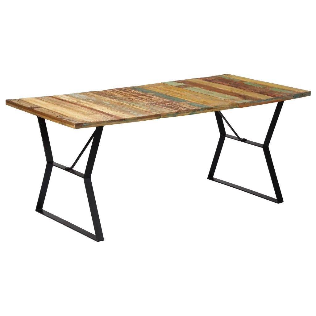 Tavolo da Pranzo 180x90x76 cm in Legno Massello di Recupero 247946