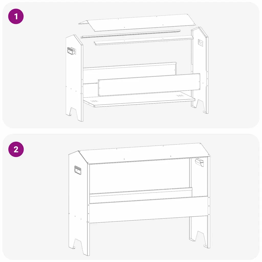 Abbeveratoio per bestiame Nero 79 x 35 x 62 cm CFW8524086