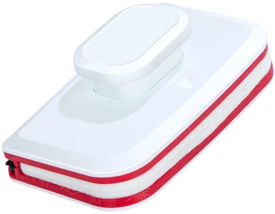 Reinigatore per finestre a doppia faccia - Spazzola rettangolare per finestre a doppia faccia con set di spazzole a mano, Pulizia magnetica per finestre, Kit di pulizia per finestre per alte finestre