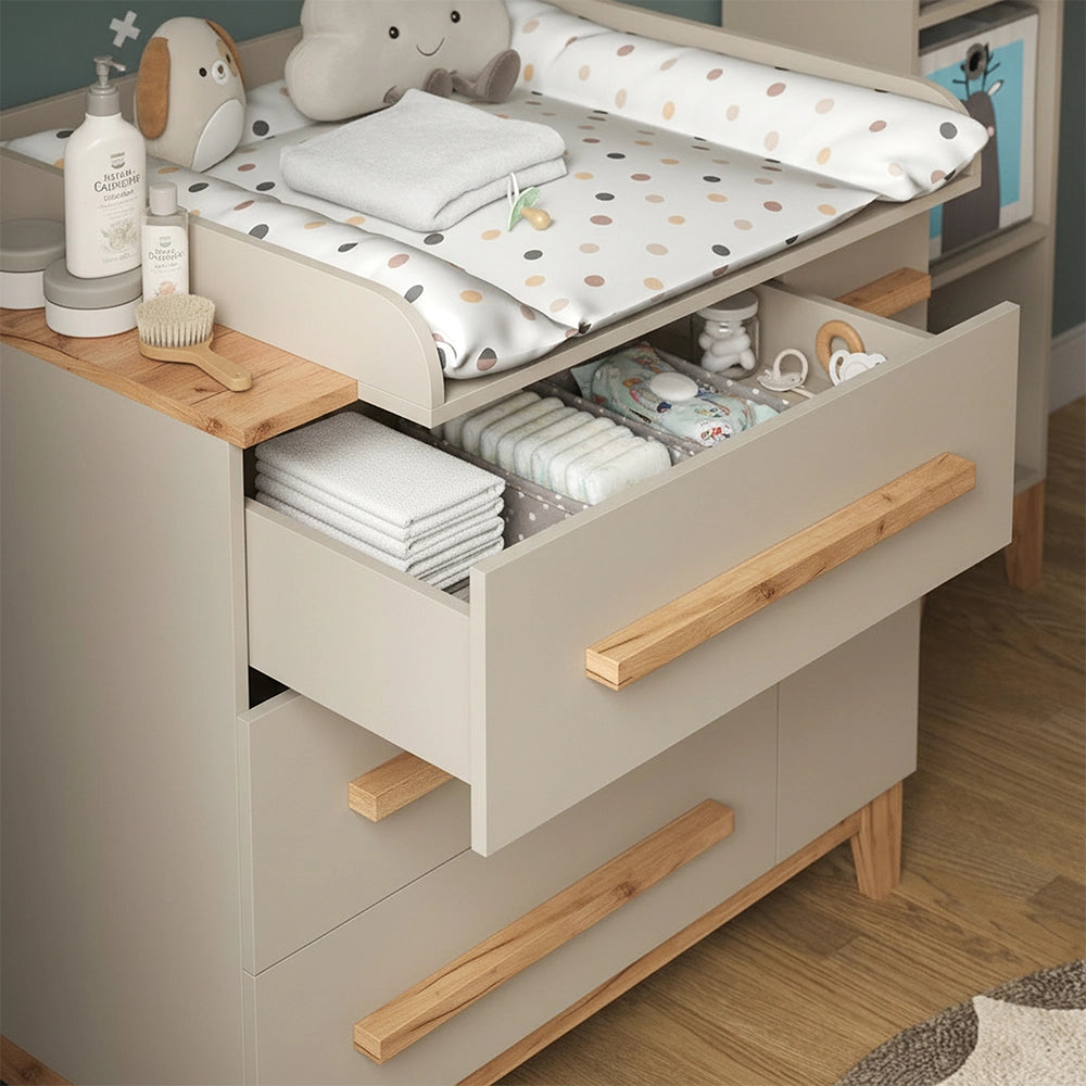 Vitalispa Fasciatoio Cashmere/Artigianale 98 x 98 cm con cassetti