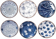 Decorazione da parete in ceramica staccabile - 10,2 cm - Blu/Bianco
