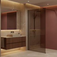 Parete Doccia Rea Flexi Brown / Titan 140